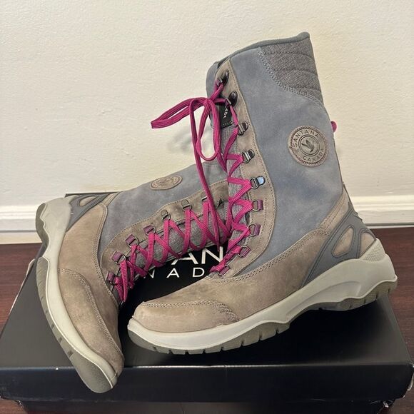 Santana Canada lined lace up waterproof anti slip boot size 10, made in Italy - Picture 14 of 16